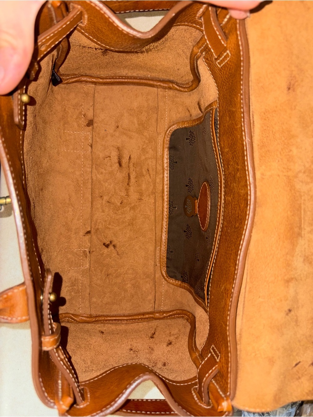 Mulberry Small Bayswater Oak Pebble Leather Satchel - Picture 13 of 15